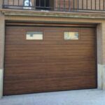 Puertas garaje imitación madera